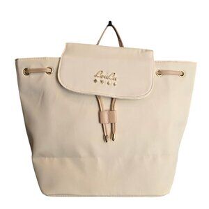 LouLu NWOT Limited Edition Berry Collection Ivory Leatherette Backpack Purse